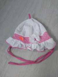 Czapka kapelusik dla dziewczynki na 3-6 miesięcy