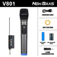 Microfone universal New Baxs V801 plug & play NOVO