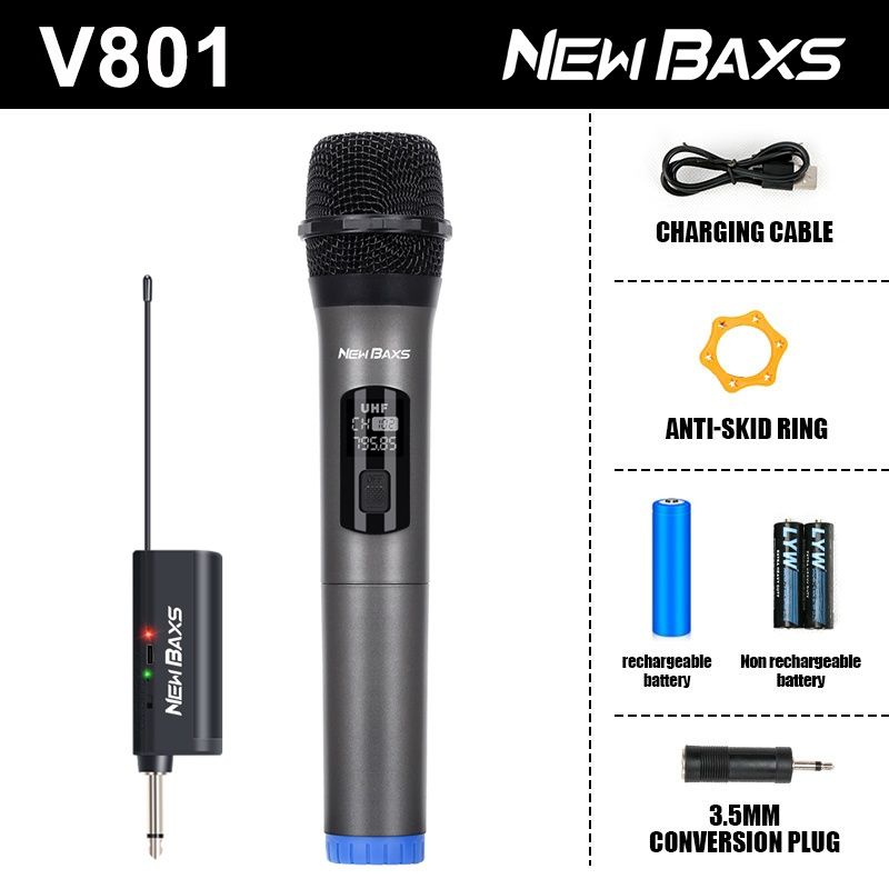 Microfone universal New Baxs V801 plug & play NOVO