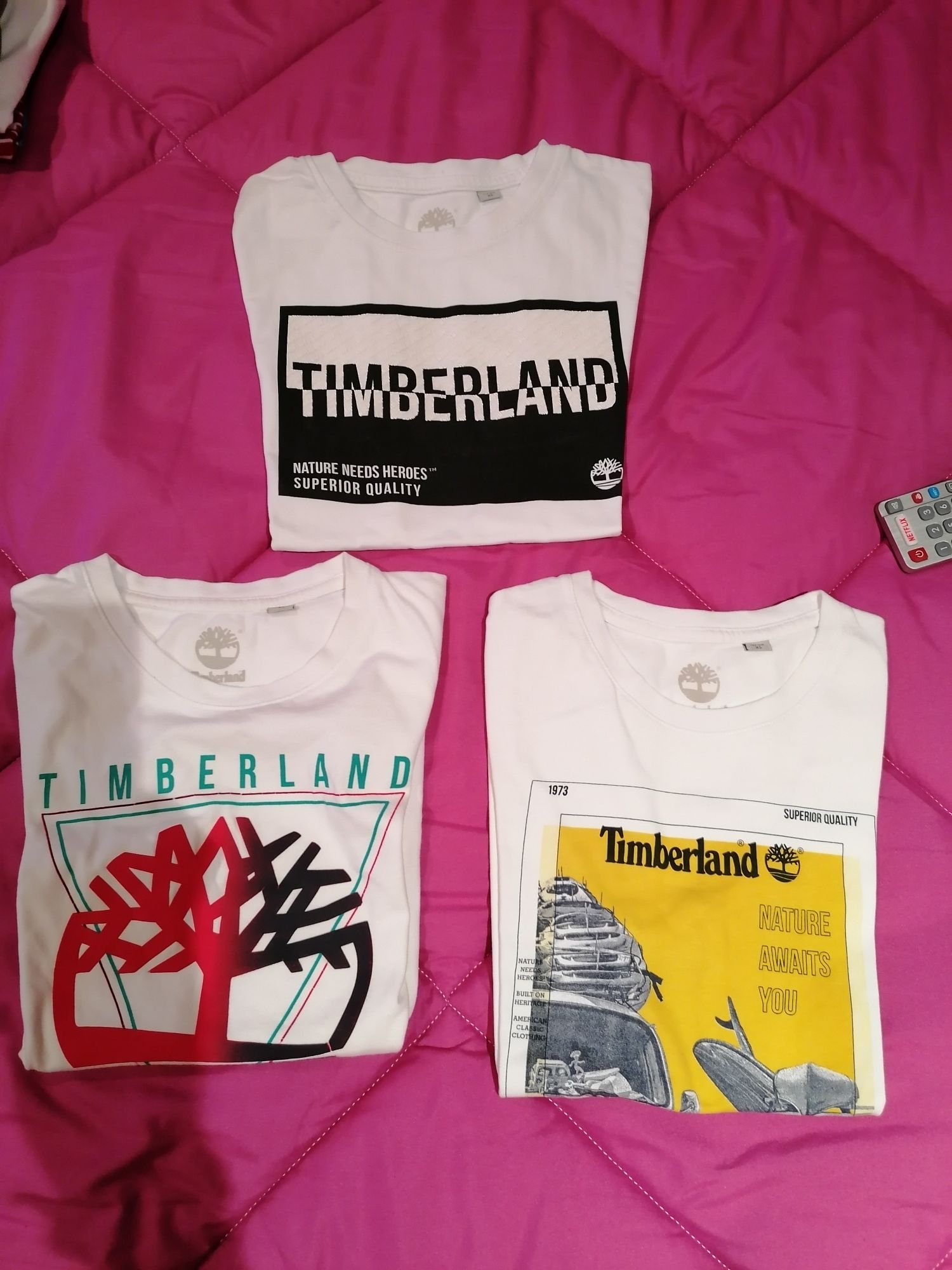 3 t-shirts Timberland