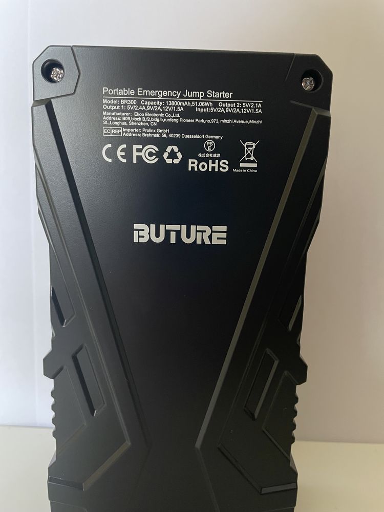 BUTURE 1200A Peak 13800mAh Автомобільний пусковий пристрій