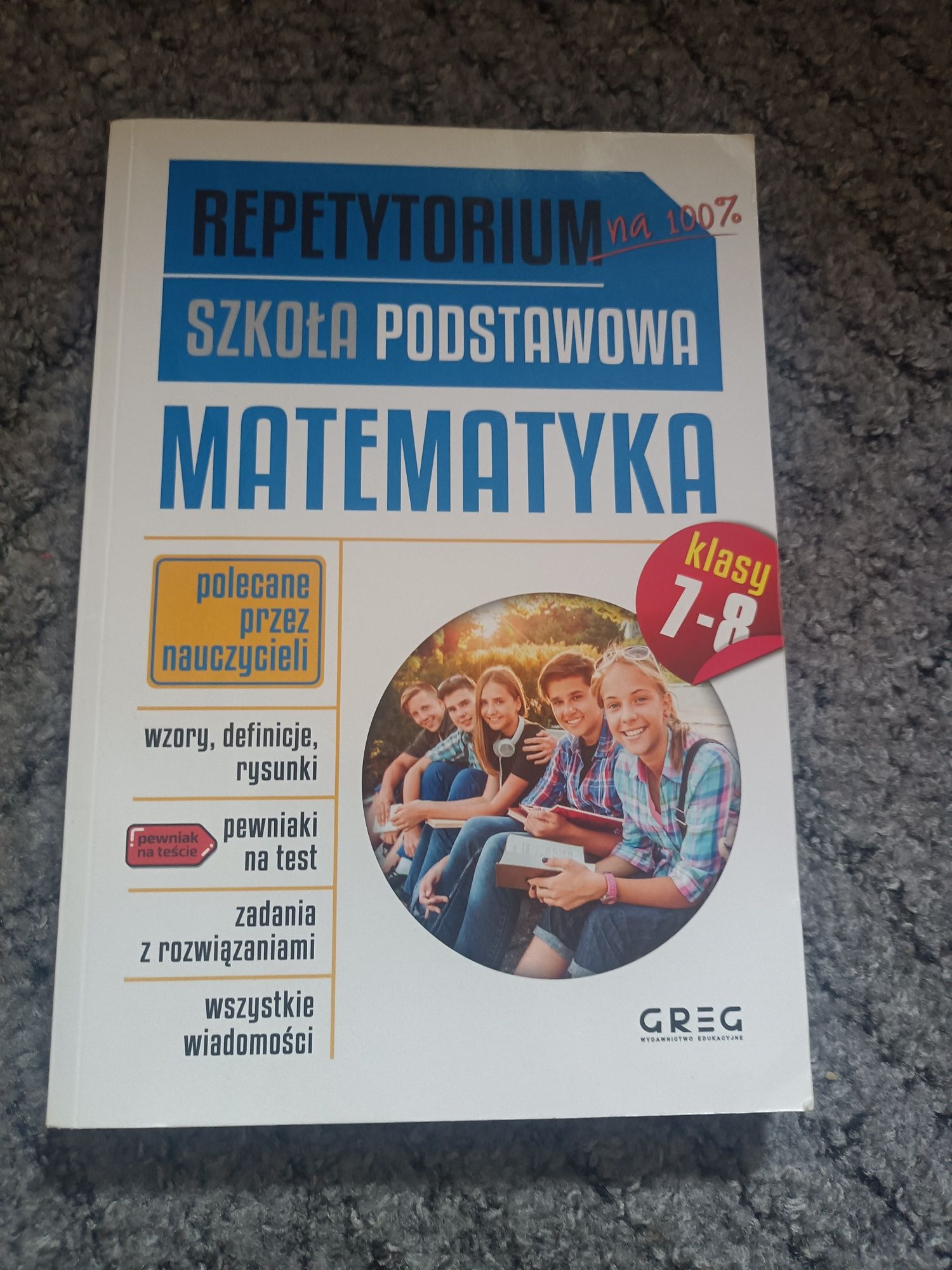 Repetytorium matematyka klasy 7-8 greg