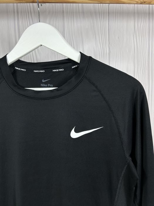 Nike Pro Dri Fit компресійна кофта лонгслів з гарним дизайном L