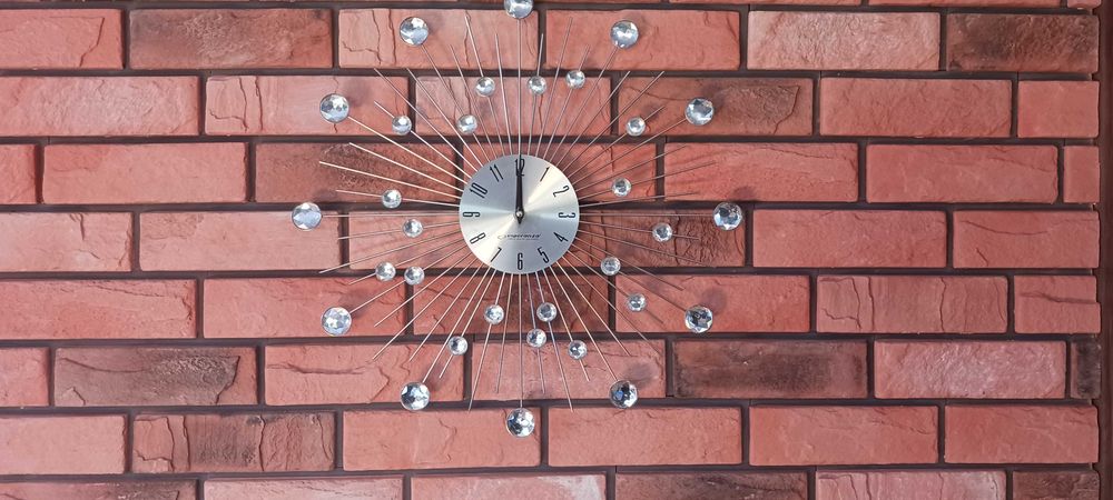 Komplet lamp kryształki , zegar, świeczniki