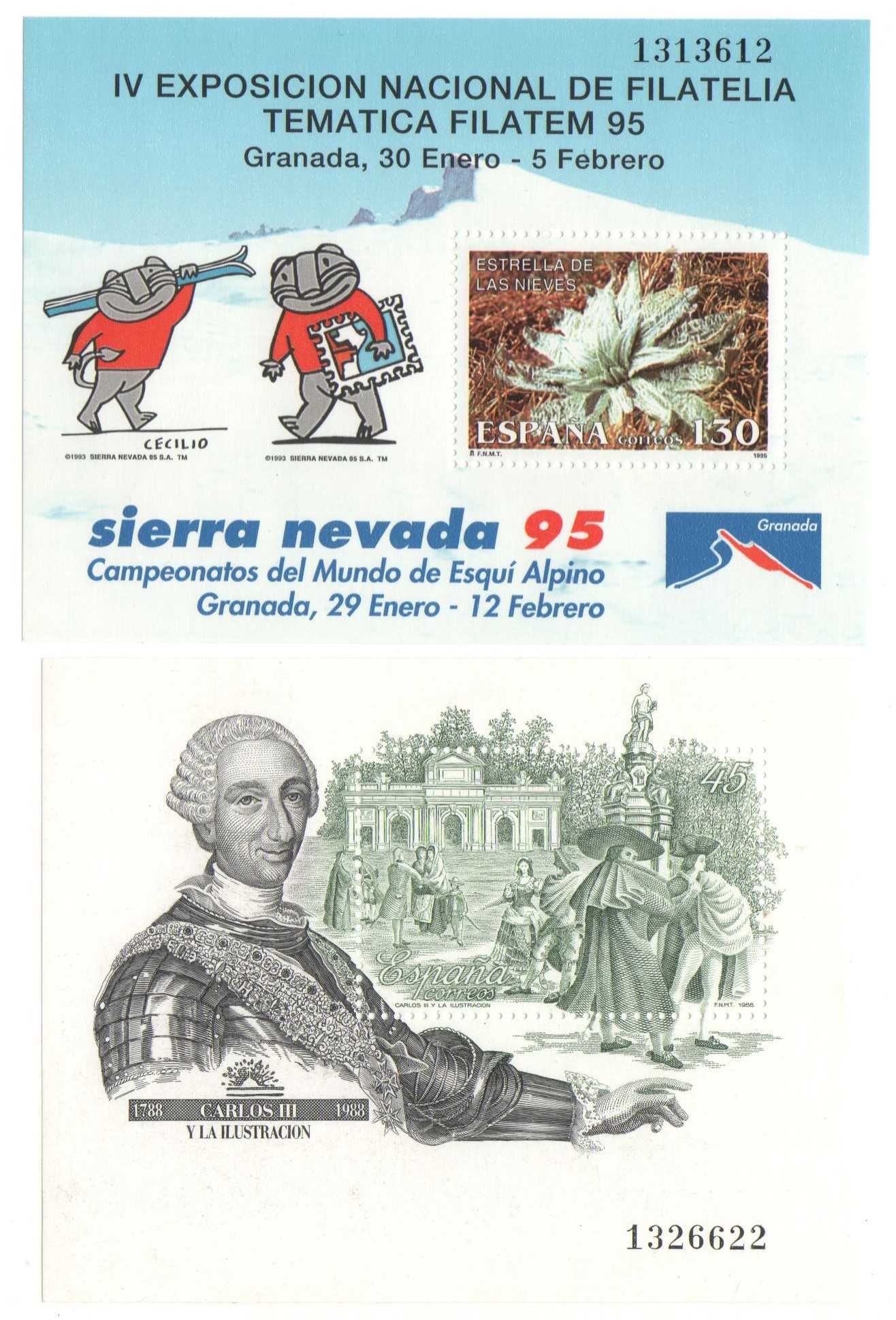Filatelia: lote de 195 selos e 5 blocos