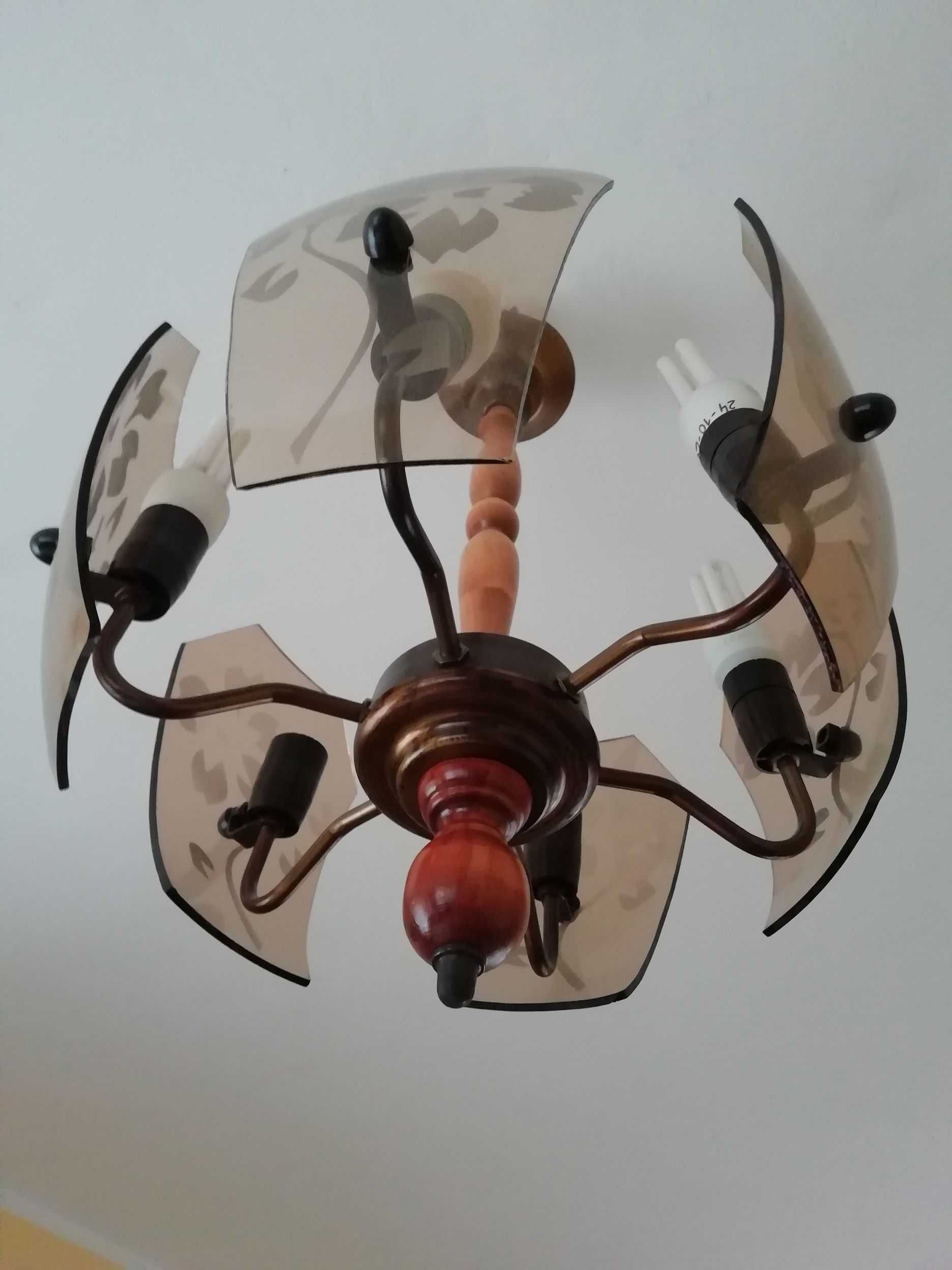 Lampa wisząca sześcioramienna
