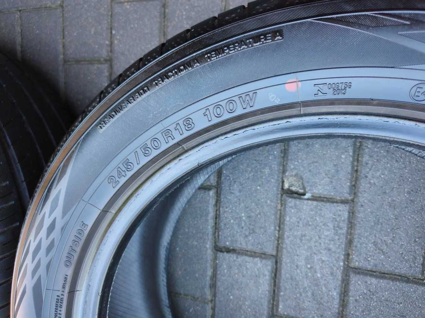 245/50 100W R18 YOKOHAMA BluEarth GT AE51 7mm 2021r Letnie Opony 4szt