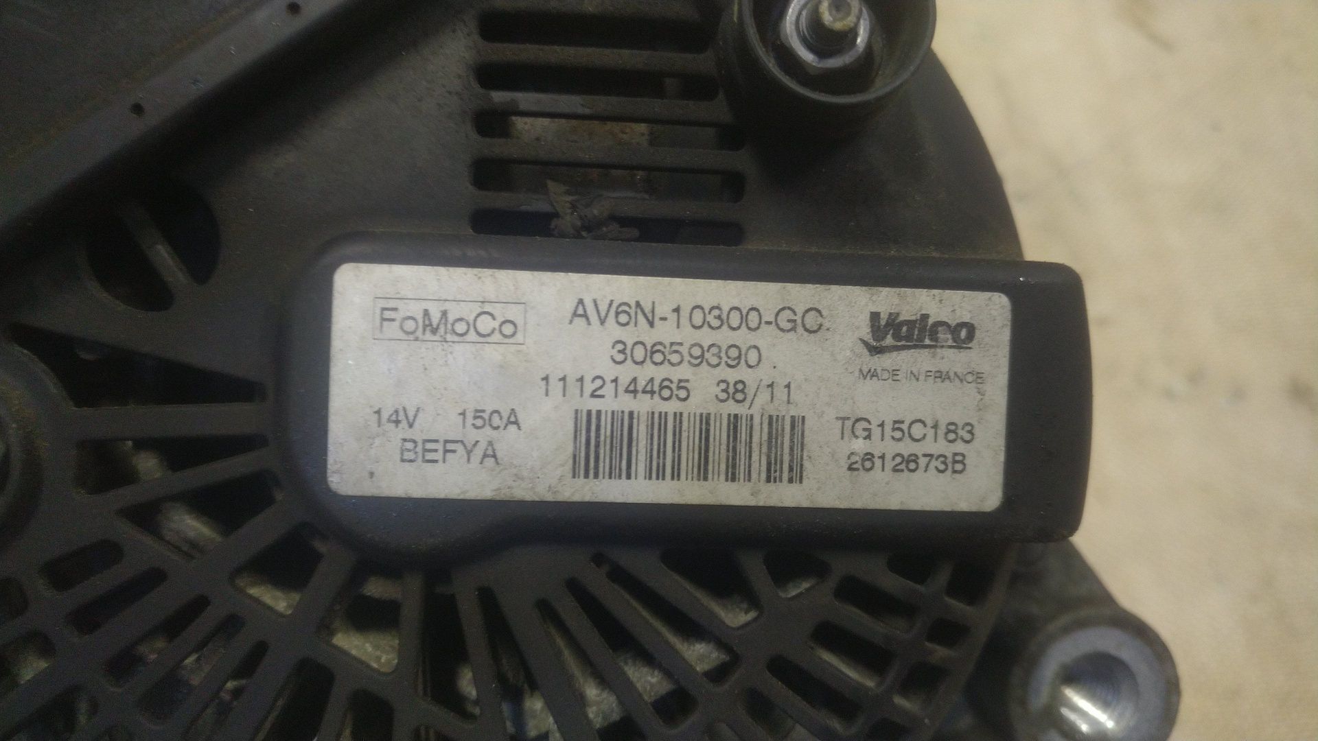 ) Focus Mk3 alternator 1.6 TDCi