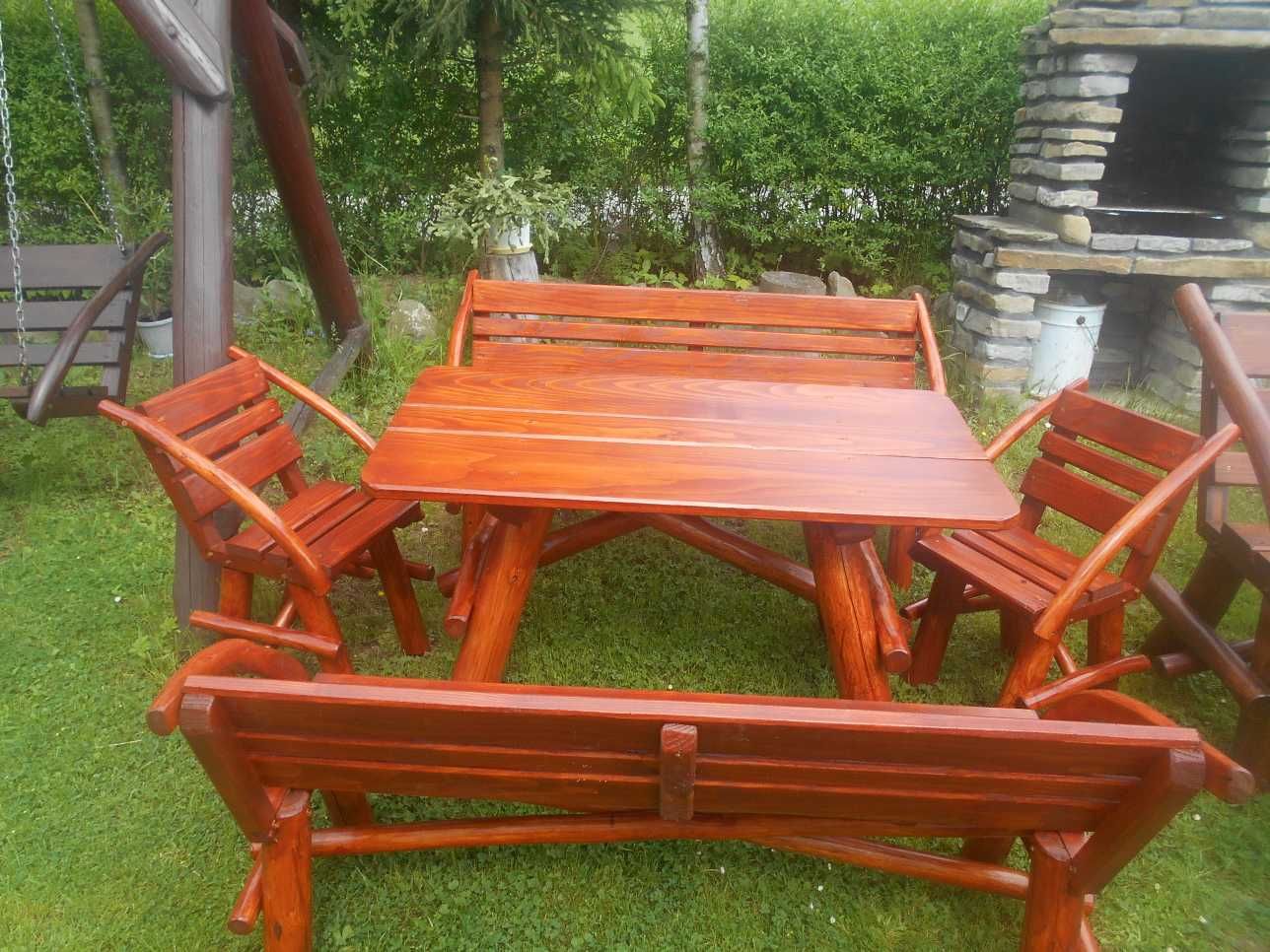 Meble ogrodowe (stoliki, ławki, huśtawki, krzesła, domki)