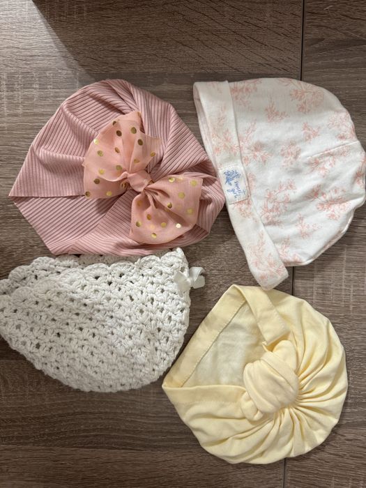 Шапка тюрбан, чалма,шапочки для дівчинки,42сч,3-6місяців