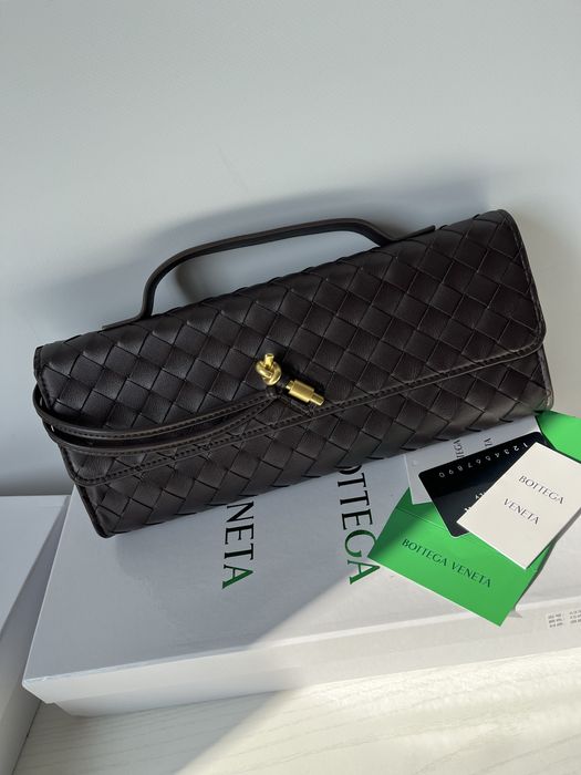 Сумочка в стилі bv bottega veneta бургунді , шоколад