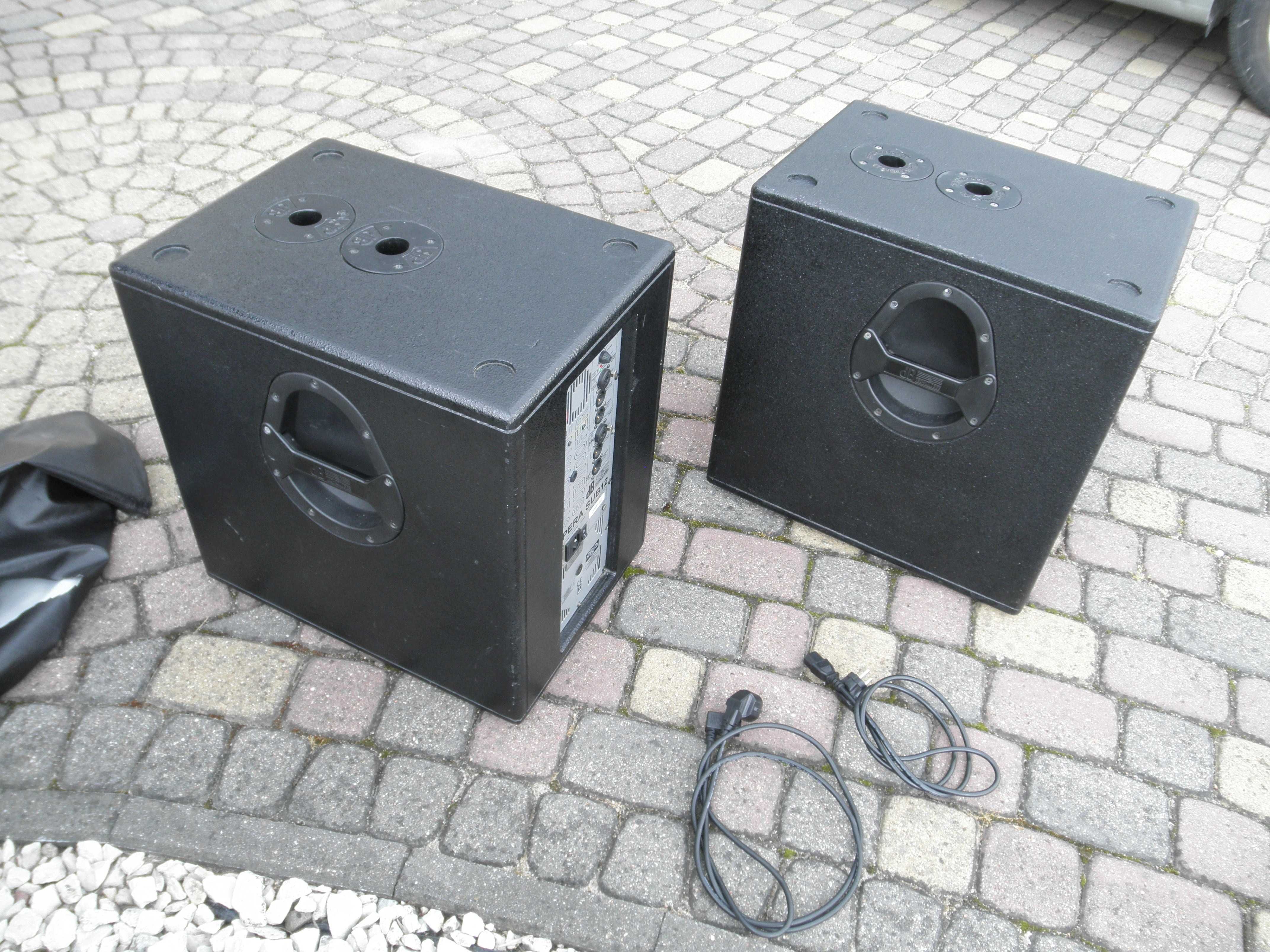 Subbasy dB Technologies Opera Sub 12. Subwoofer. Kolumny basowe.