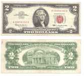 США 2 Доллара 1963 год