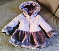 Śliczny włoski szary płaszcz/kurtka dla dziewczynki 2-3 latka
