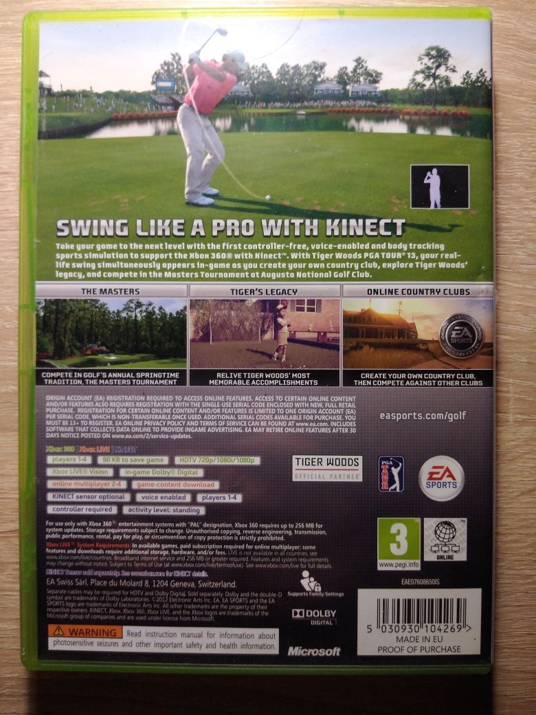 Gra XBOX 360 Tiger Woods PGA Tour 13