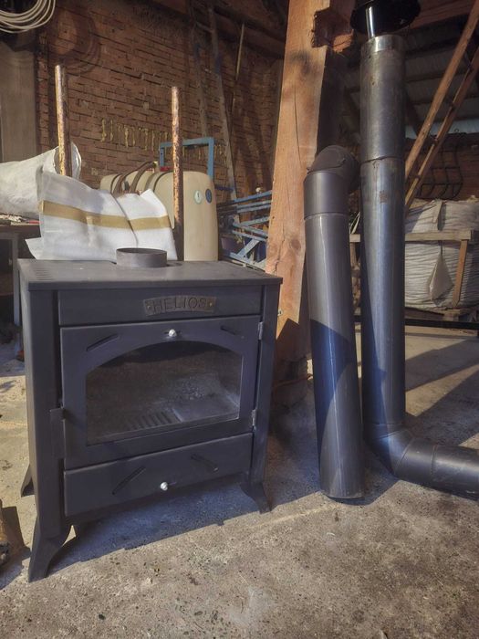 Kominek HELIOS klasa A z certyfikatem EKO plus rury i kolana 150mm