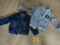 Bluza i kurtka jeansowa 74