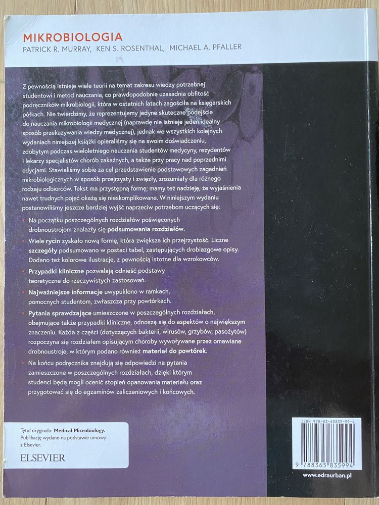 Mikrobiologia Murray wydanie 8