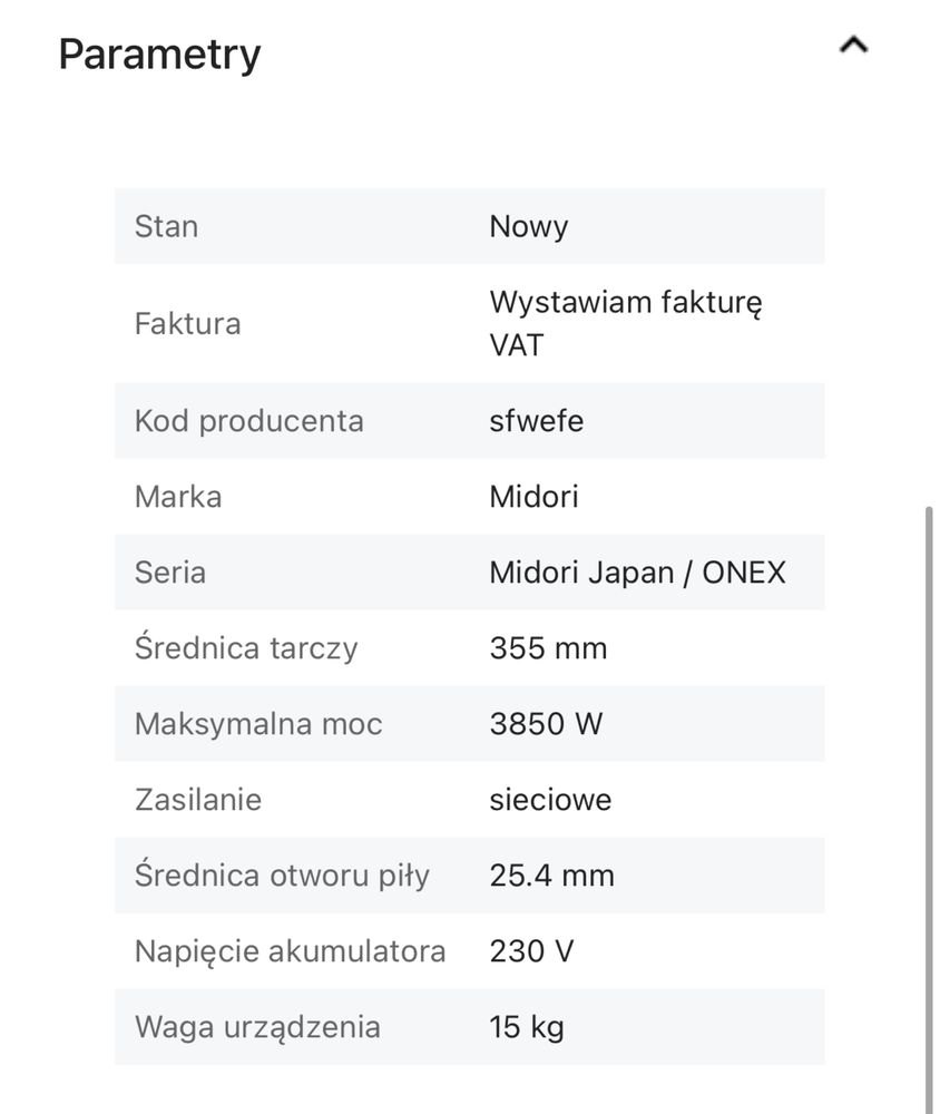 Ukośnica przecinarka do stali mocna duża NOWA