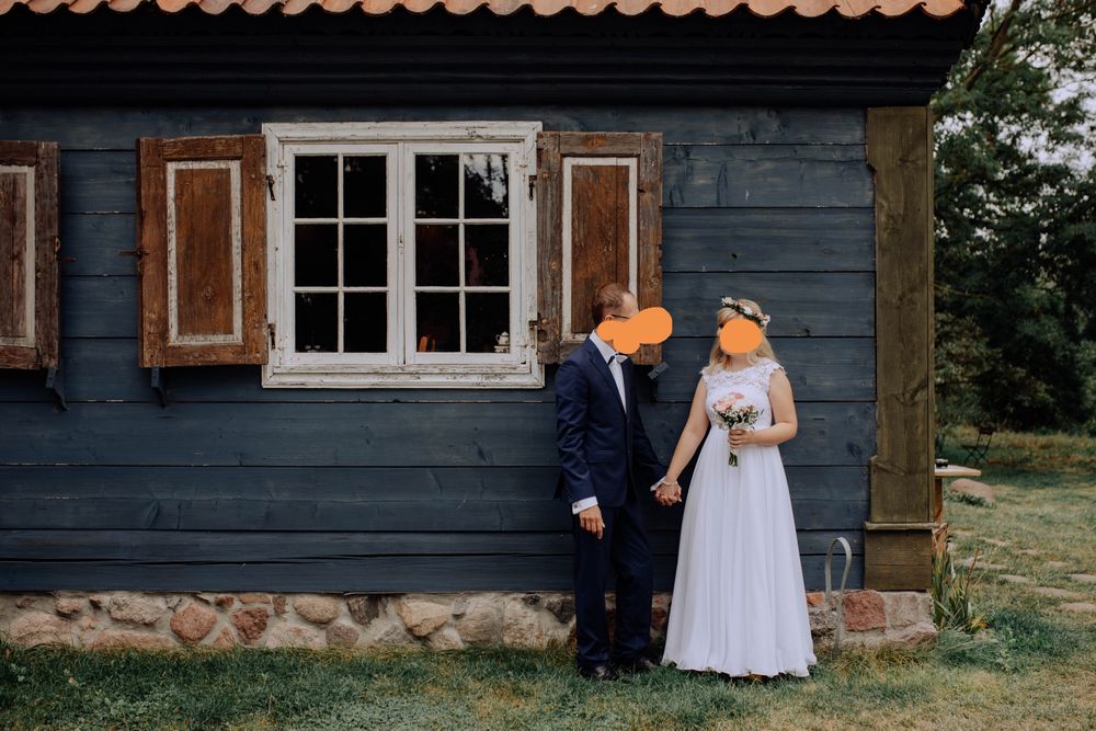 Rustykalna Suknia ślubna