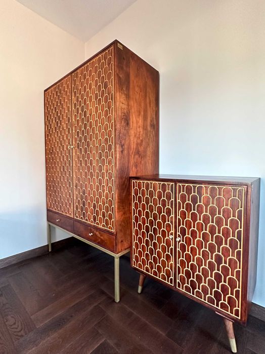 Zestaw KareDesign(ŁÓŻKO,materac,SZAFA,2xKOMODA, 2xSZAFKA NOCNA, RTV)