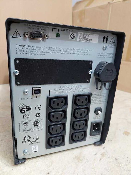 UPS APC Smart 1500, 1500VA 980W Czysty SINUS Zasilacz awaryjny.
