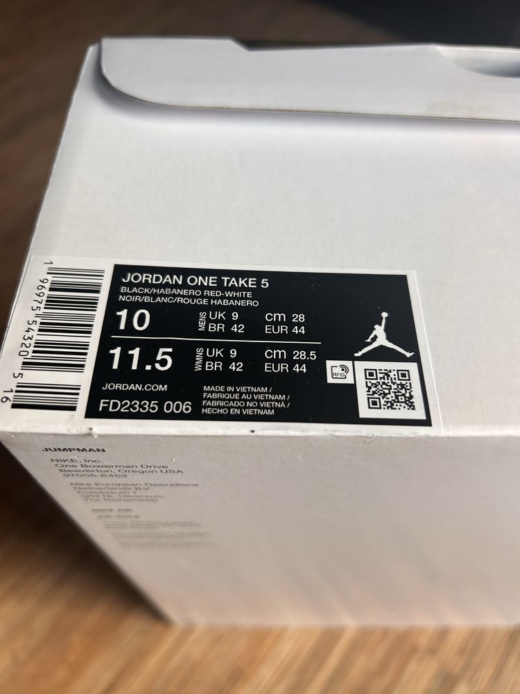 Buty Jordan One Take 5 rozmiar 44