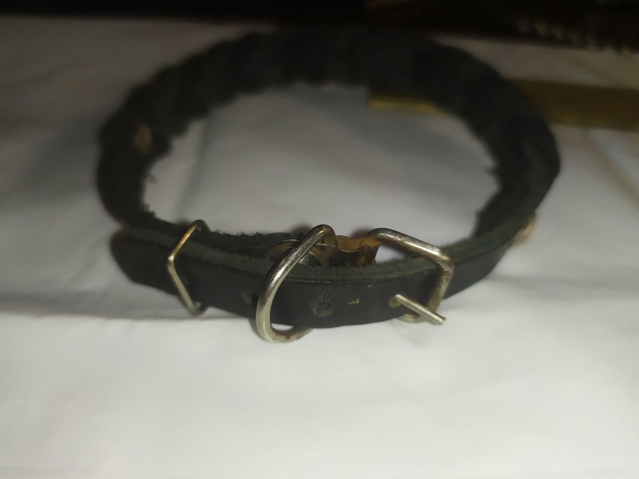 Ошейник кожаный длина 31см