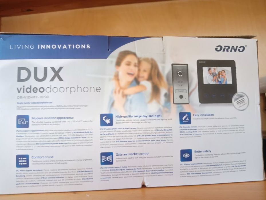 Wideodomofon z ekranem i 30m przewodu