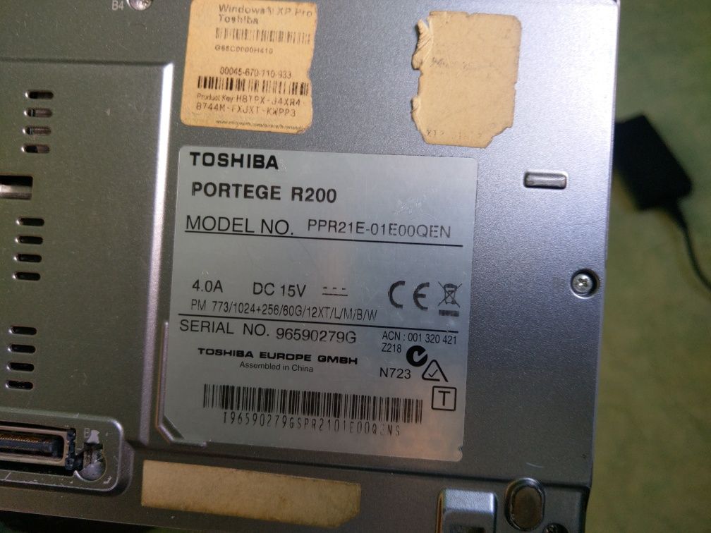 Toshiba portege r200