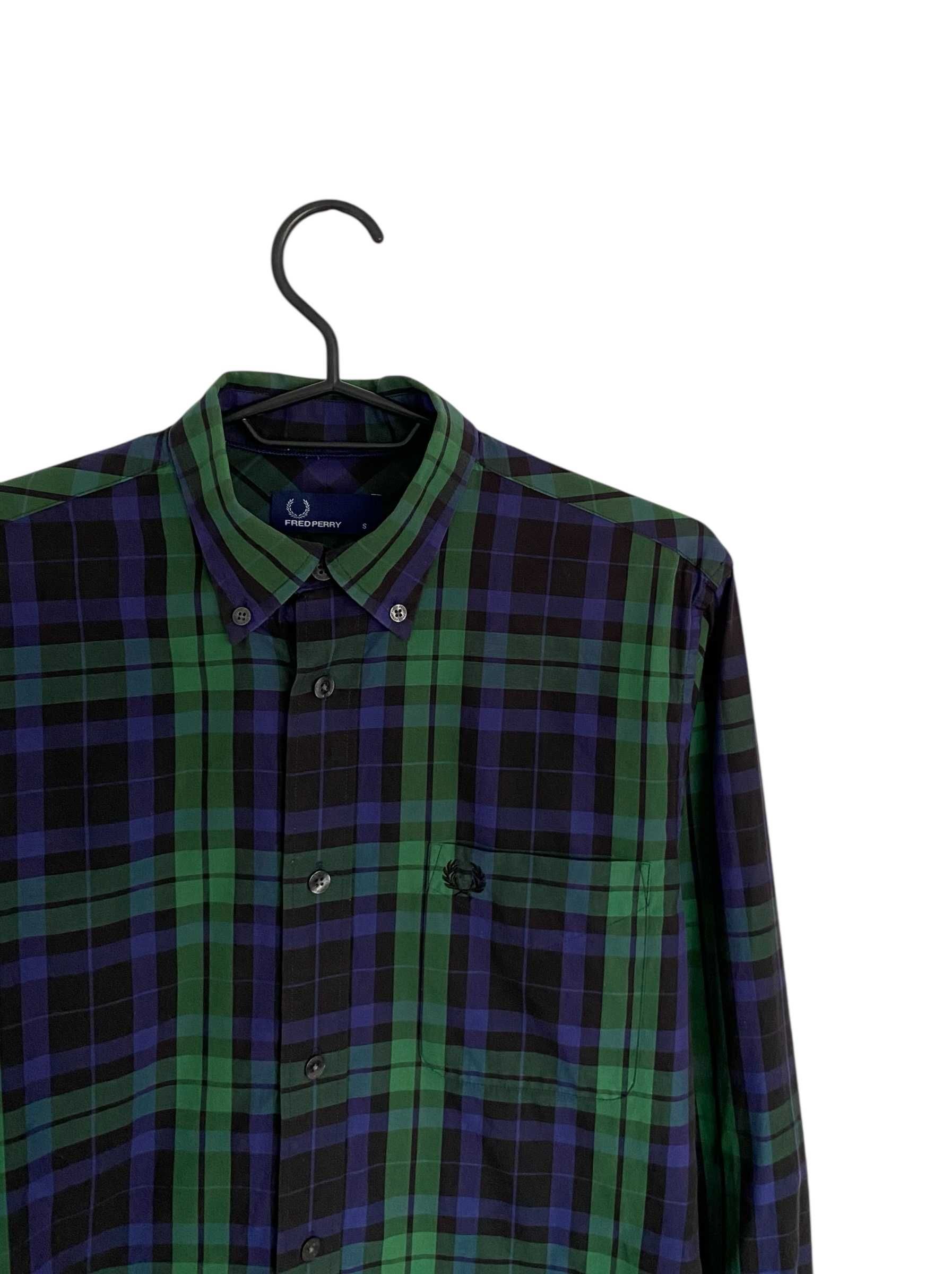 Fred Perry koszula w kratę, rozmiar S, stan bardzo dobry