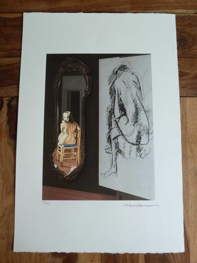 MEL RAMOS -Girl and the Mirror- 57cmx38.5cm -POP ART- (WARHOL, BANKSY)