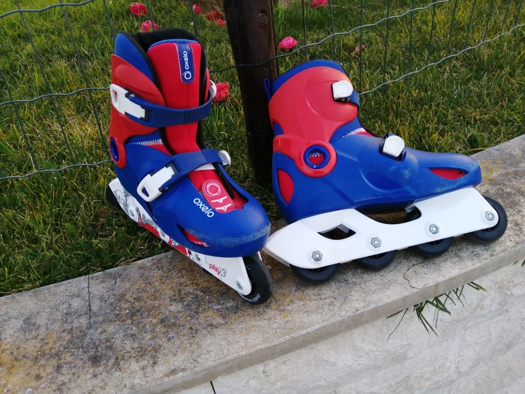 Patins em linha pouco usados