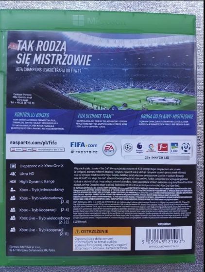 Gra Fifa19 Xbox One Microsoft org. Jak nowa