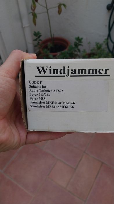 Rycote Windjammer Code F – proteção contra vento p/ microfones