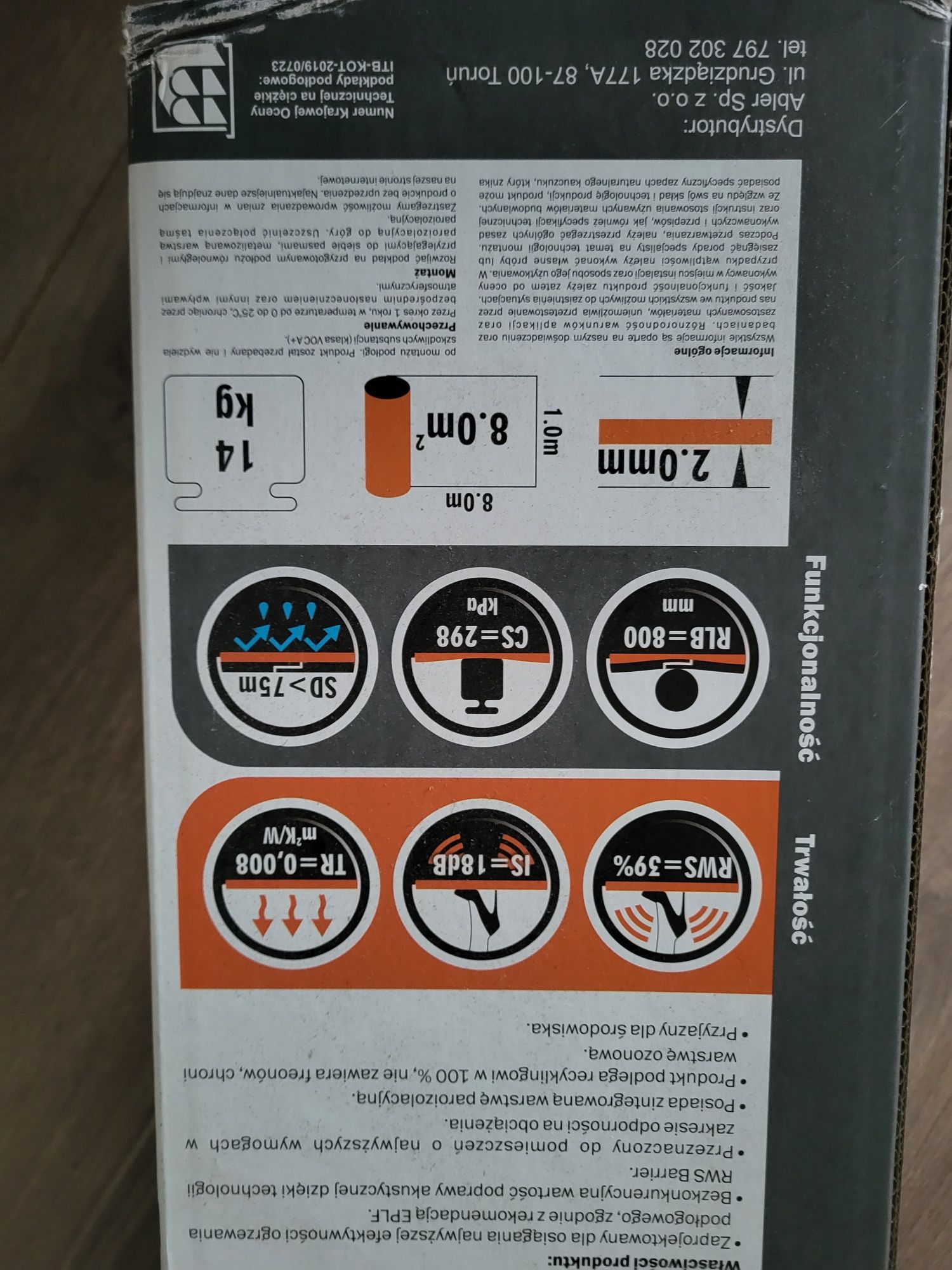 Podkład pod panele 2mm