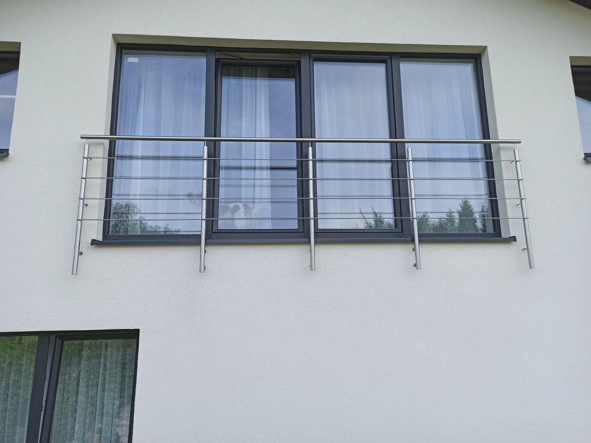 Balustrada barierka nierdzewna inox.