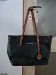 Torebka Michael Kors shopper, shopperka na ramię, wężowy wzór, czarna