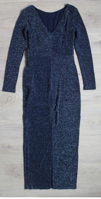 Granatowa sukienka maxi