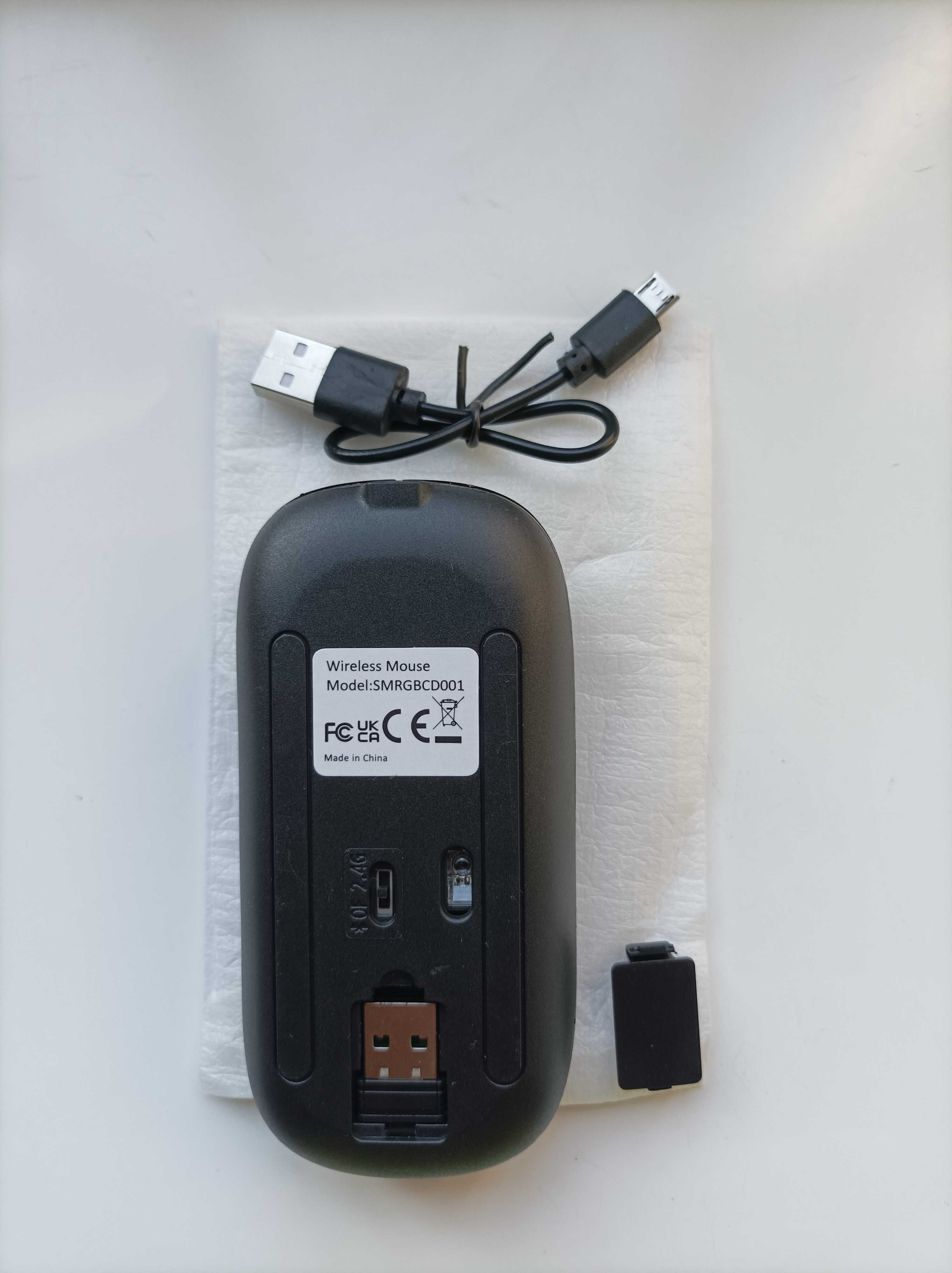 Rato USB recarregável | Dual mode | Bluetooth e Wireless