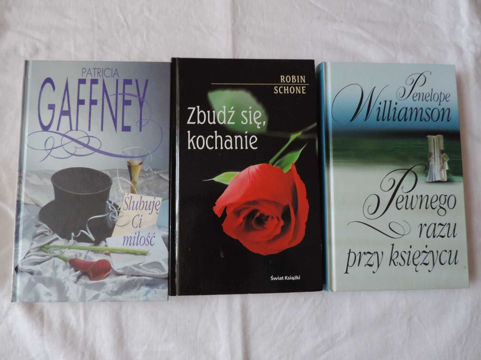 Zbudź się kochanie, Ślubuję Ci miłość - romans, 3 tomy, inne autorki.