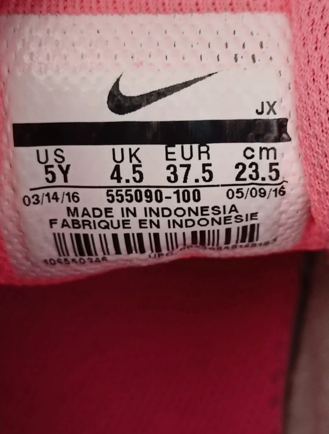 buty różowe nike