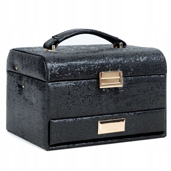 MONNARI Kuferek Na Biżuterię Kosmetyki Organizer Lusterko Na Prezent