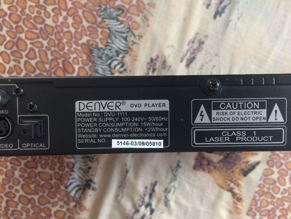 Якісний ДВД плеєр з ЮСБ портом DVD Player DENVER в робочому стані.