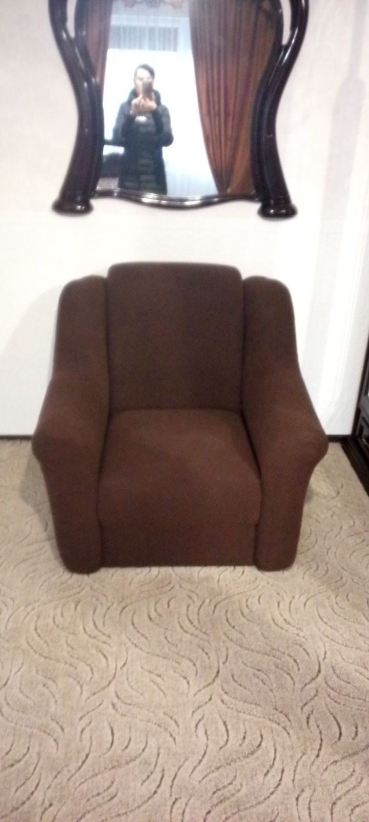 Комплект жаккардовых еластичных  чехлов на диван  кресла (2 шт) новые