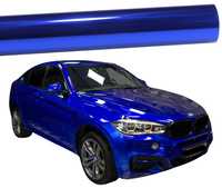 Folia niebieska niebieski metallic połysk 20m x 152cm samochodowa