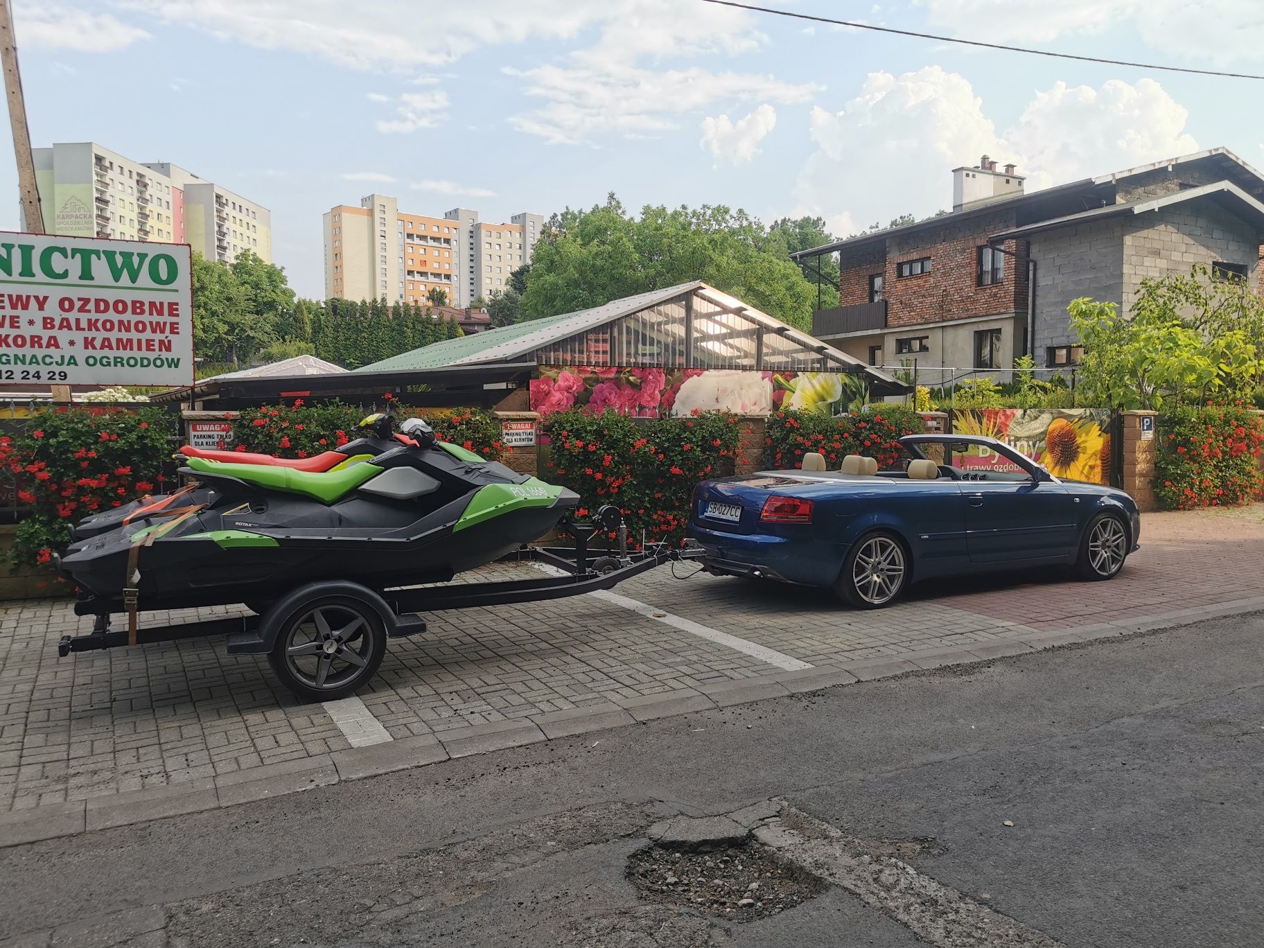 Wynajem przyczepy pod dwa skutery wodne DMC 750kg Seadoo Spark Yamaha