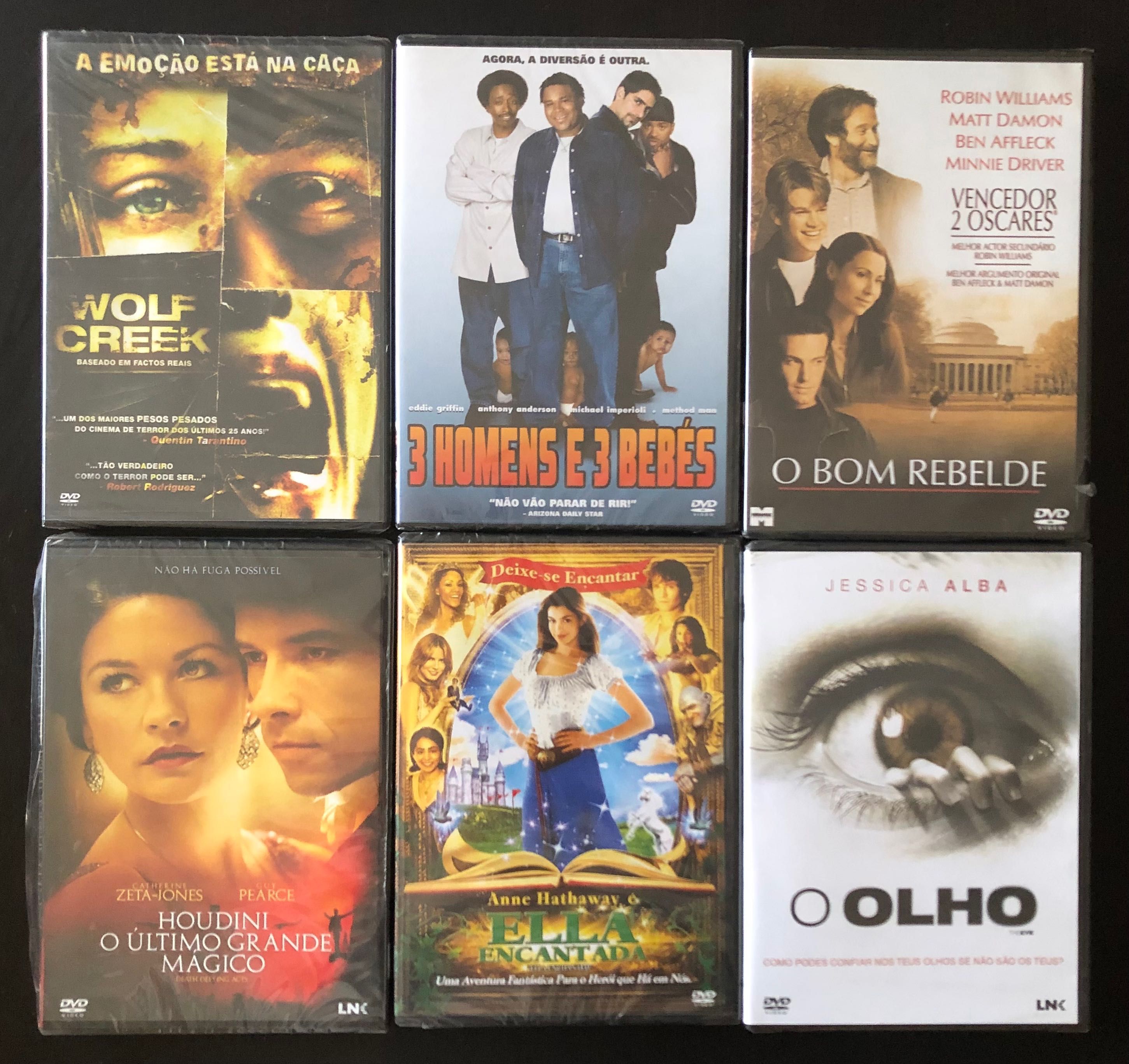 Conjunto 32 FILMES em DVD originais, alguns selados - ÓTIMO ESTADO