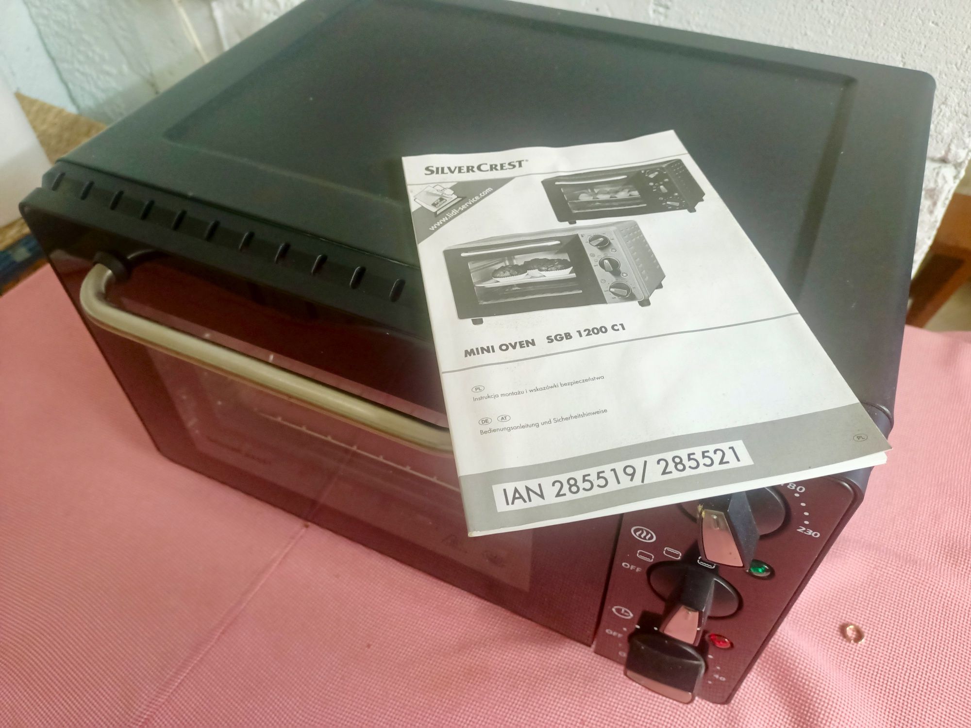 SILVERCREST Minipiekarnik do pieczenia i grillowania SGB 1200 C1 IGŁA