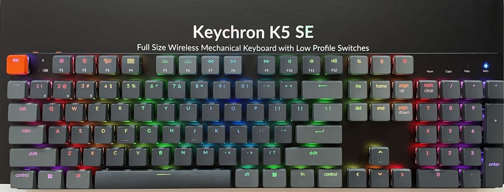 Klawiatura mechaniczna BT Keychron K5 SE Red + Brown | 2 kpl switchy